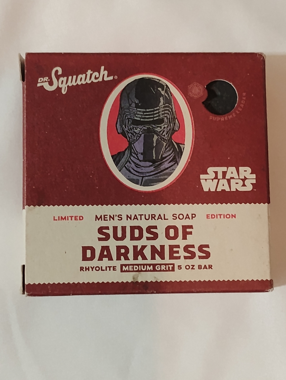 Dr. Squatch Suds of Darkness Men's Natural Soap - Red & White